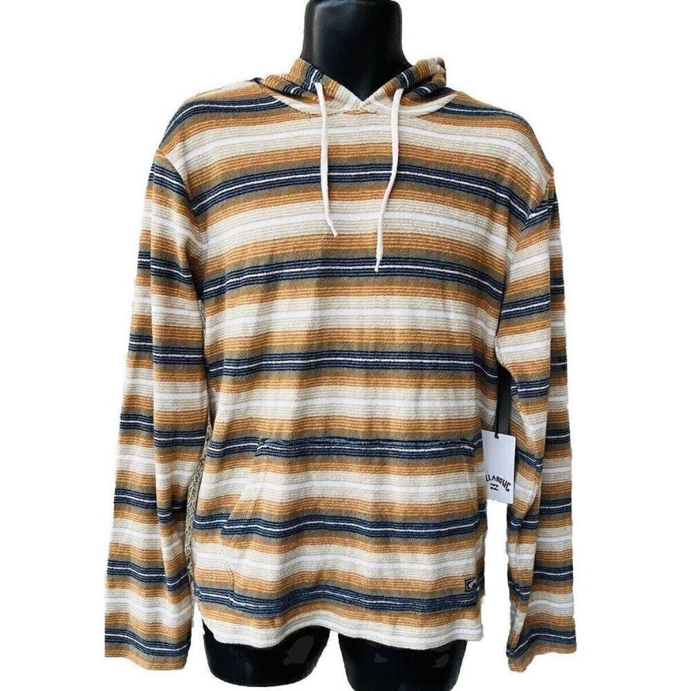 BILLABONG Men's Striped Flecker Sancho STN Hoodie Size Small M6403BSA